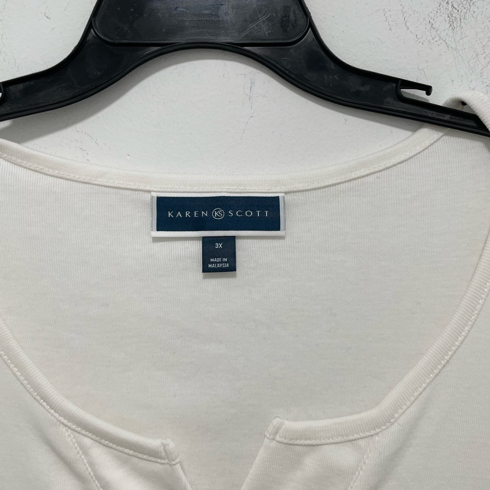 Karen Scott Women's White Top